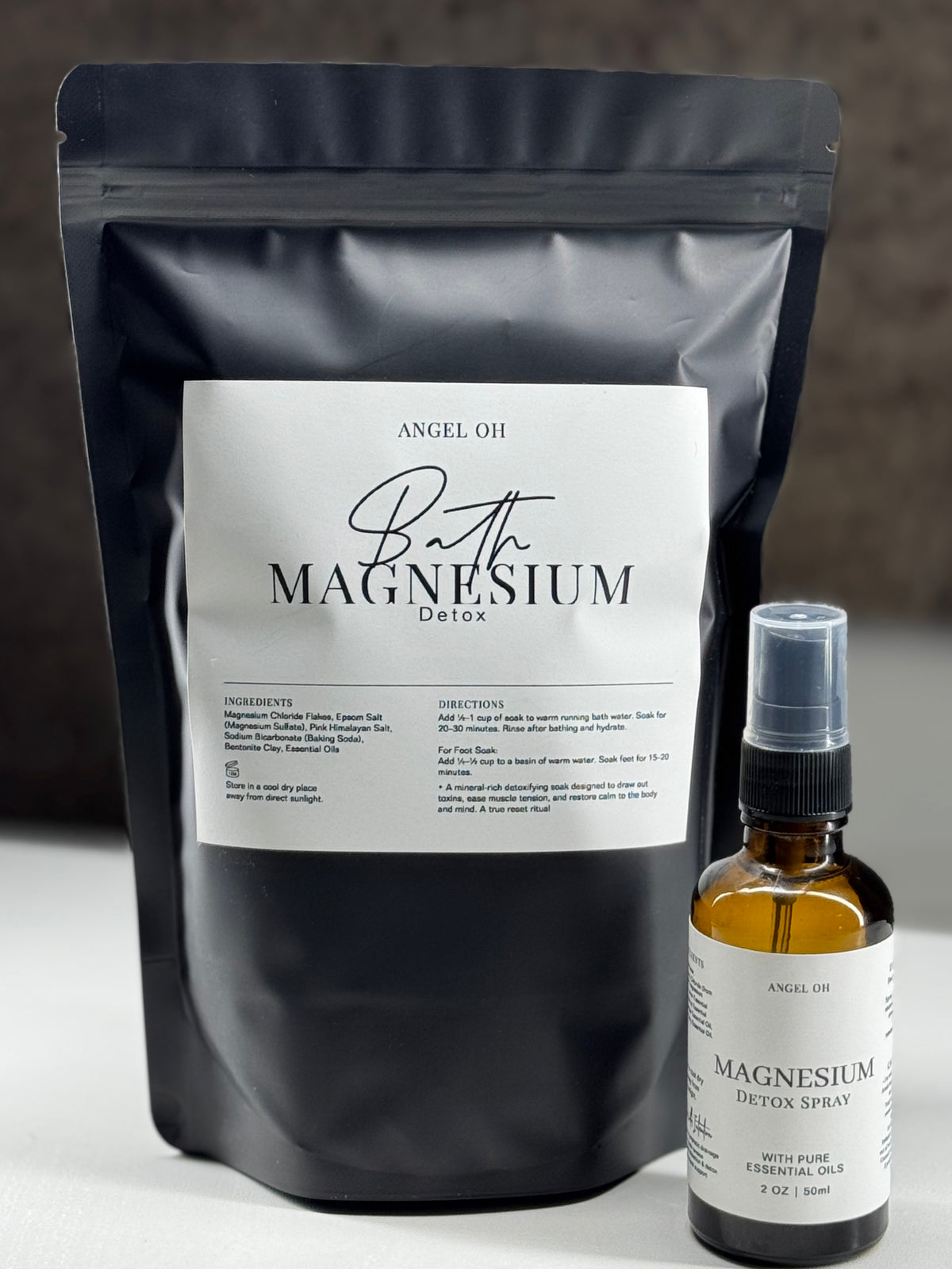 Magnesium Detox Bath and Detox Spray Set